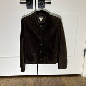 Ann Taylor Suede Brown Blazer